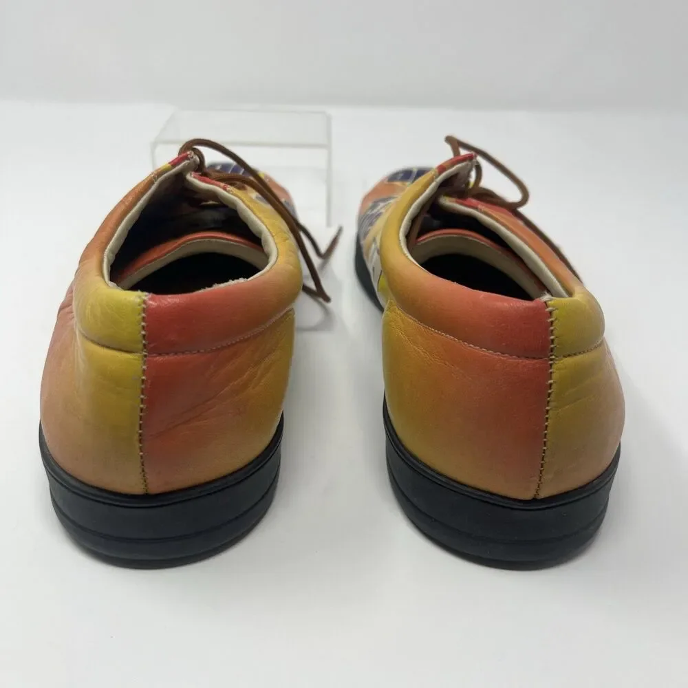 Vintage NASCAR Ricky Rudd #10 Tide Racing Leather Shoes Men's 9.5 Icon